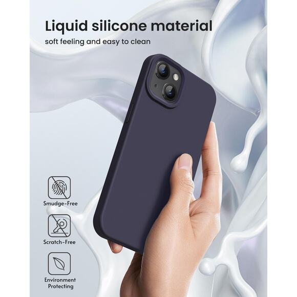 Designed for iPhone 15 Case, Silicone Phone Case [Military Grade Drop Protec - Picture 5 of 7